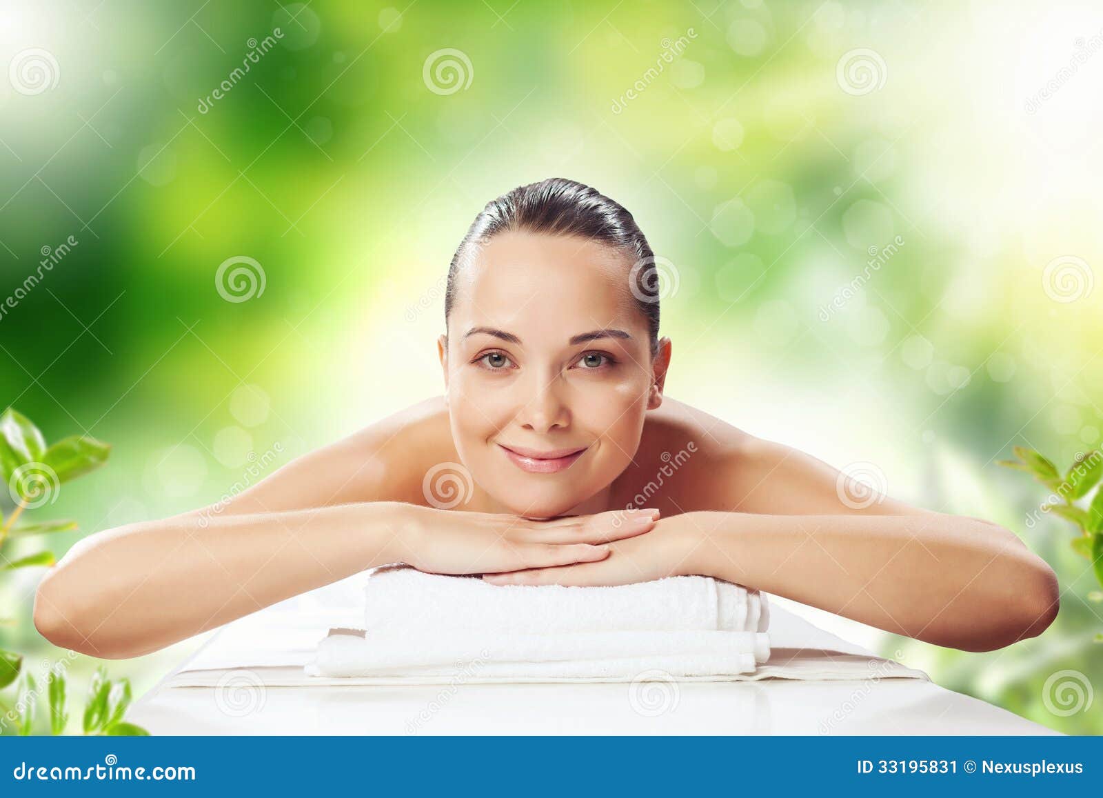 Girl At Spa Massage Stock Image Image Of Recreation 33195831