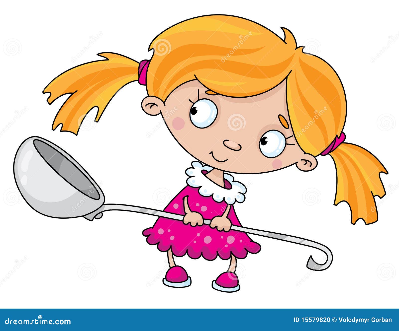Girl With A Spoon Stock Photo Image 15579820