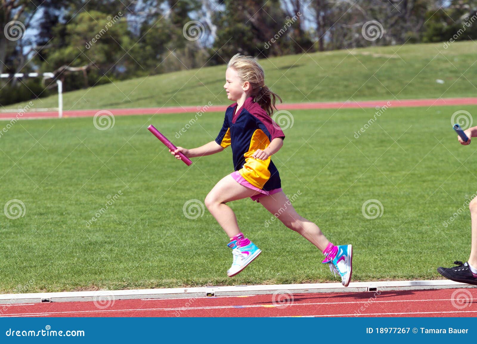 girl in sports race