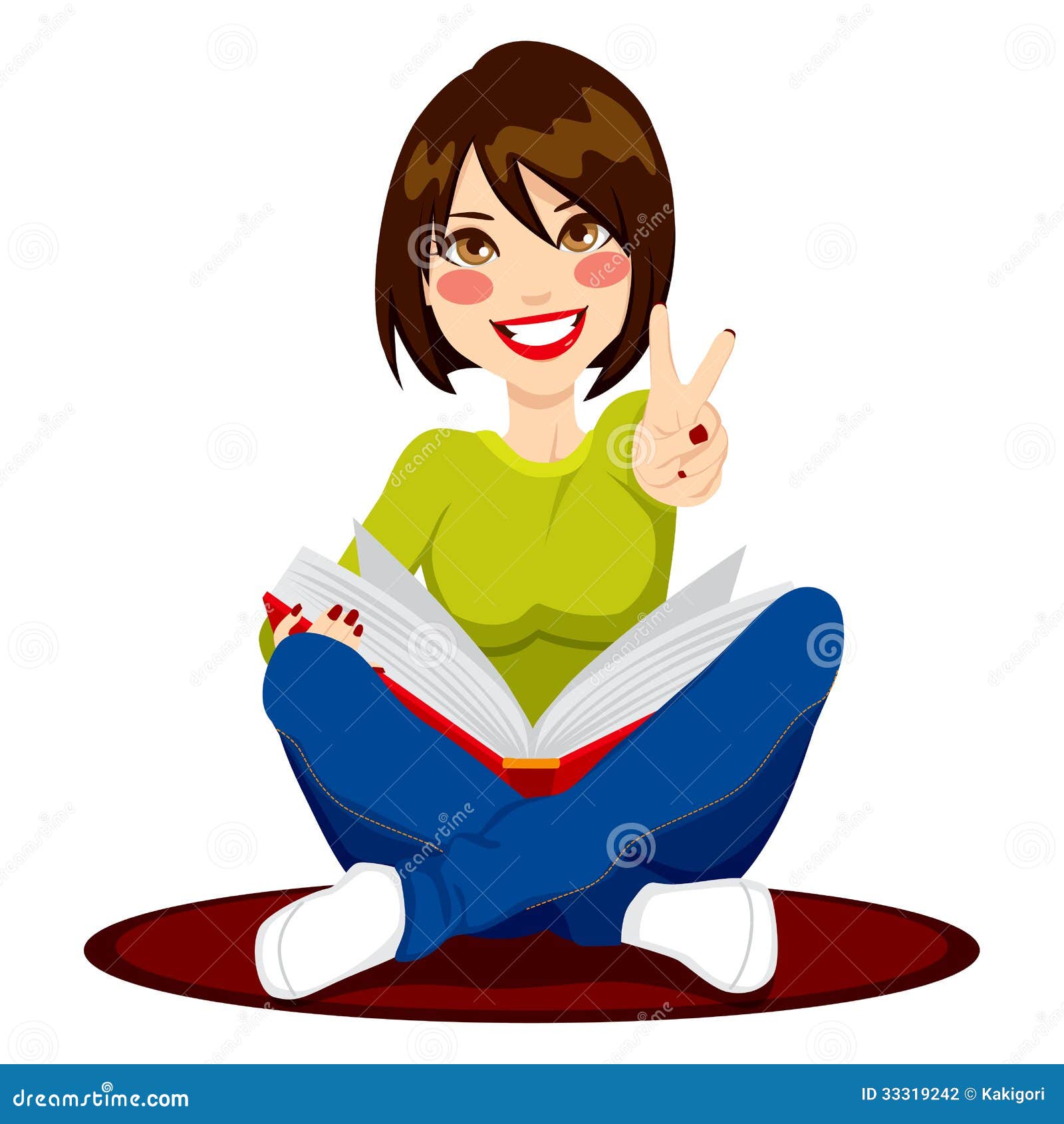 clipart woman reading book - photo #29