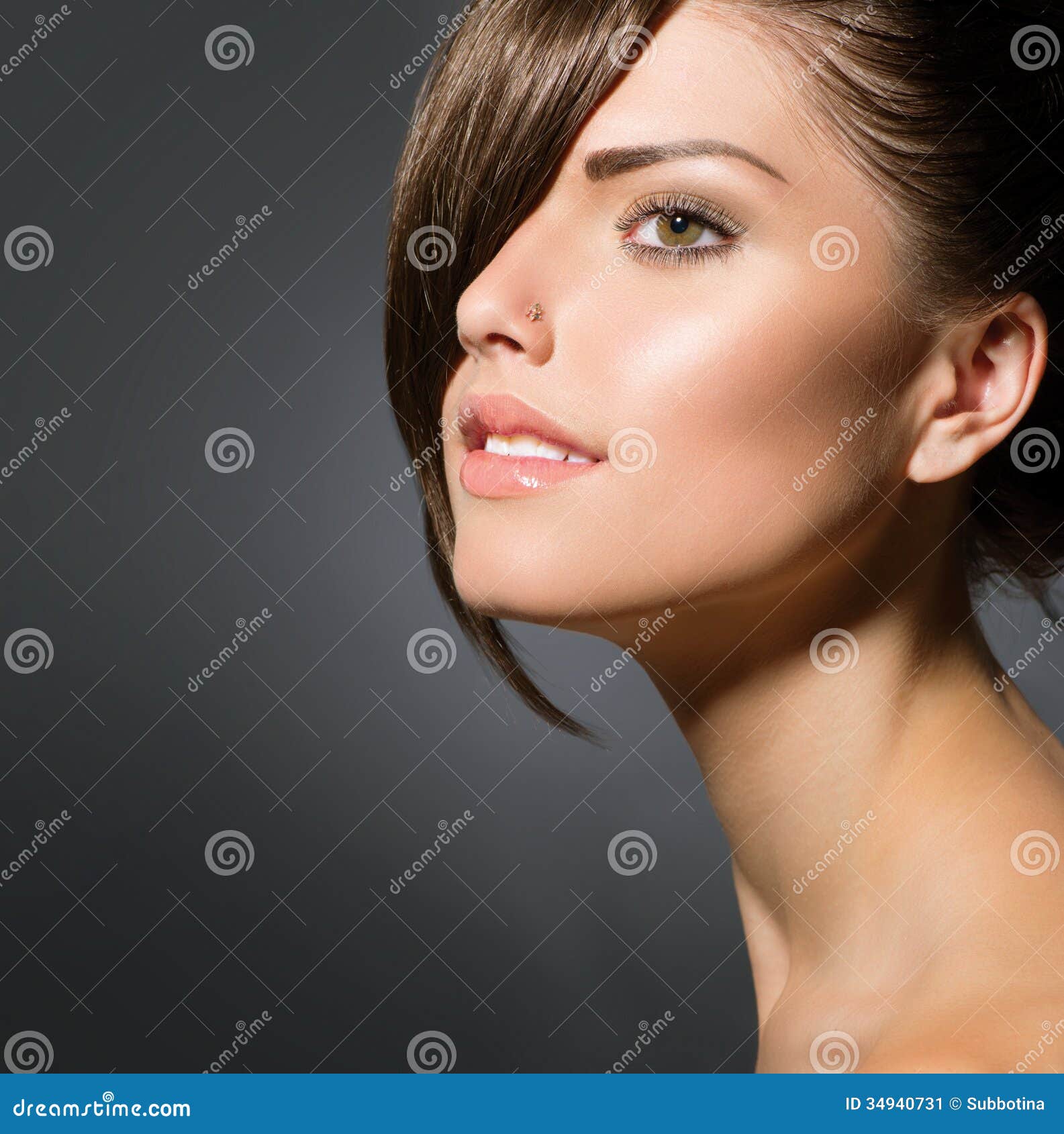 Girl With Stylish Fringe Stock Image Image 34940731 Girl With Stylish Fringe Stock Image Image 34940731