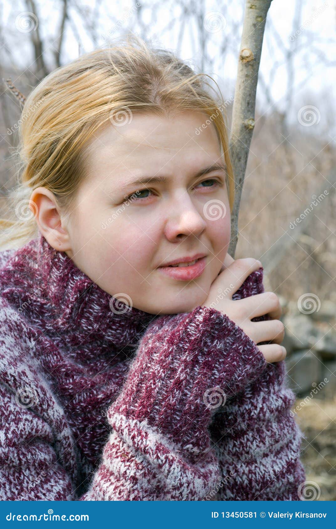 Girl in sweater 7 stock image. Image of beauty, beautiful 13450581