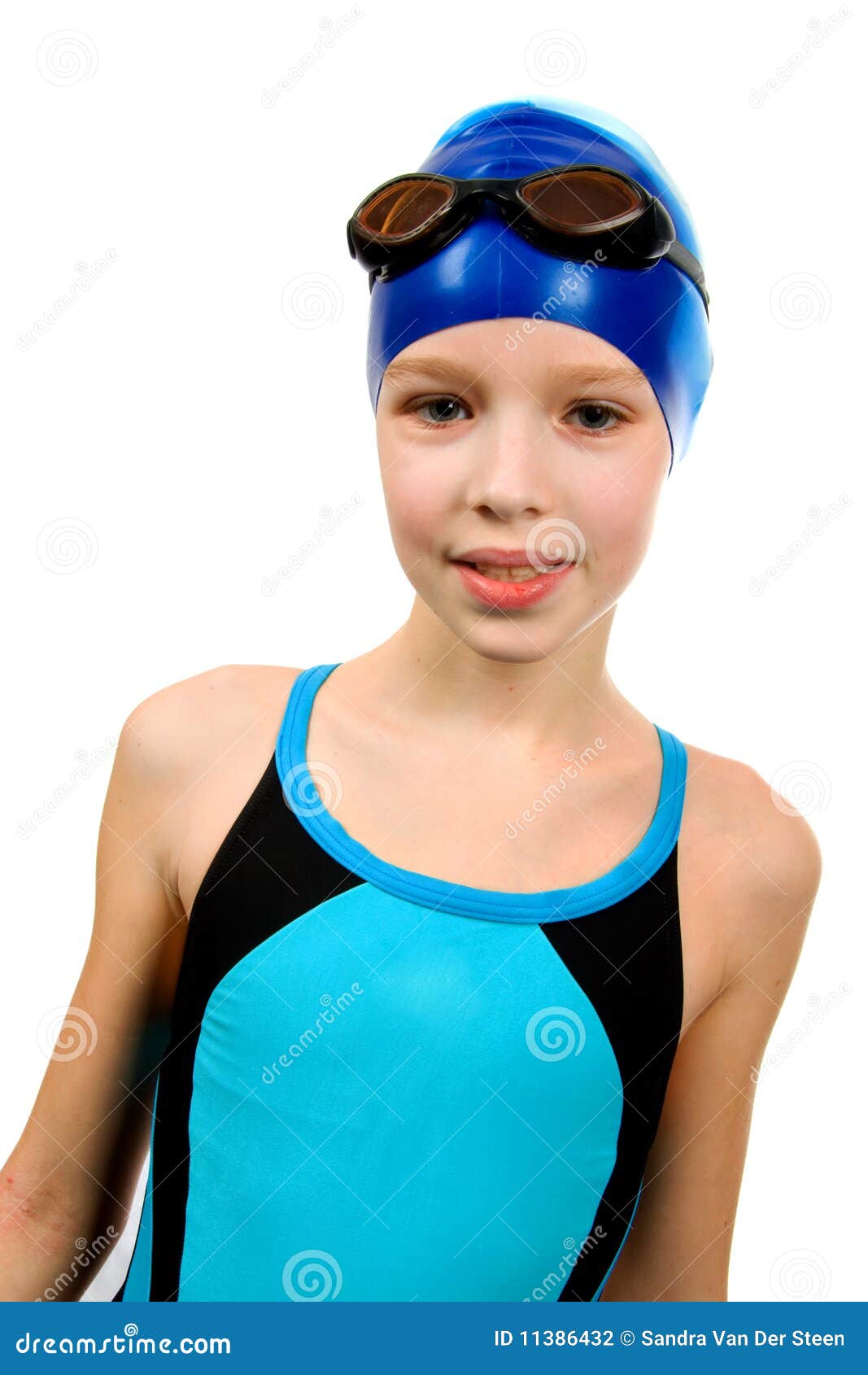Girl in swimsuit stock photo. Image of isolated, sports 11386432