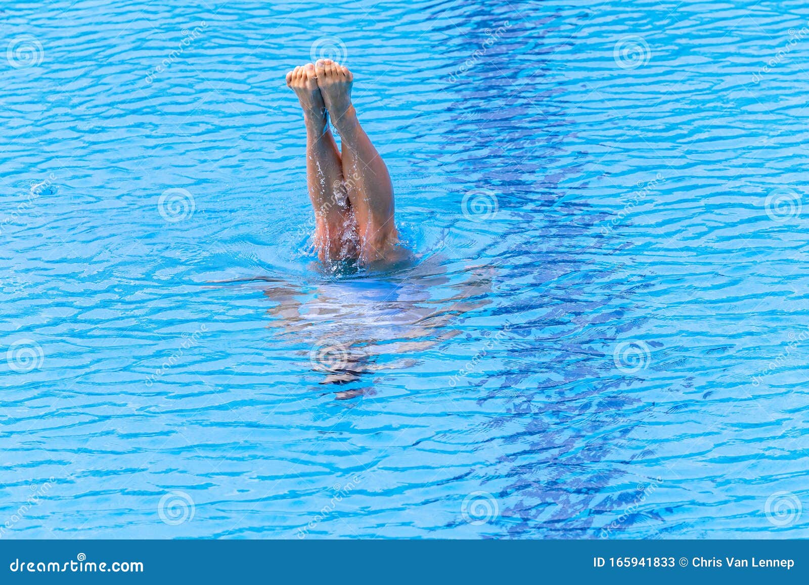Woman Wearing A White Dress Underwater Royalty Free Stock 