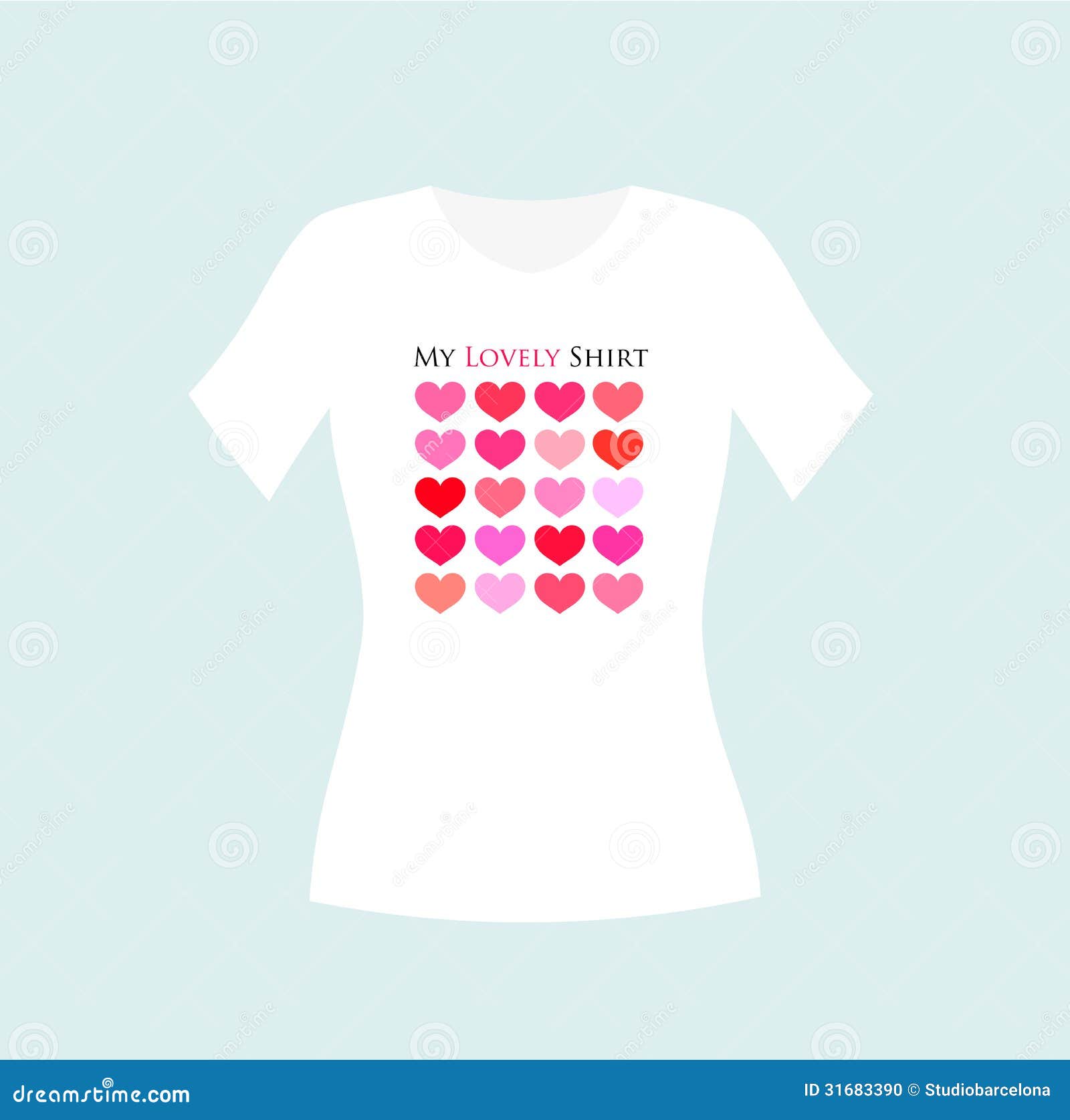 Vector T-shirt Design with Beautiful Girl | Vector T-Shirt Designs ...