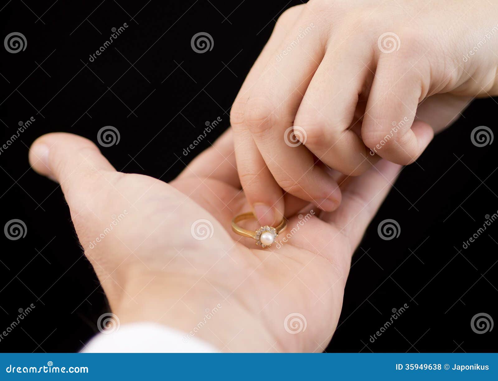 Girl Taking a Engagement Ring Stock Photo Image of husband, bride