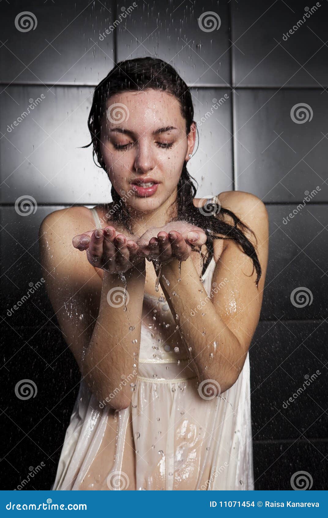 Girl Taking A Shower Stock Images Image 11071454