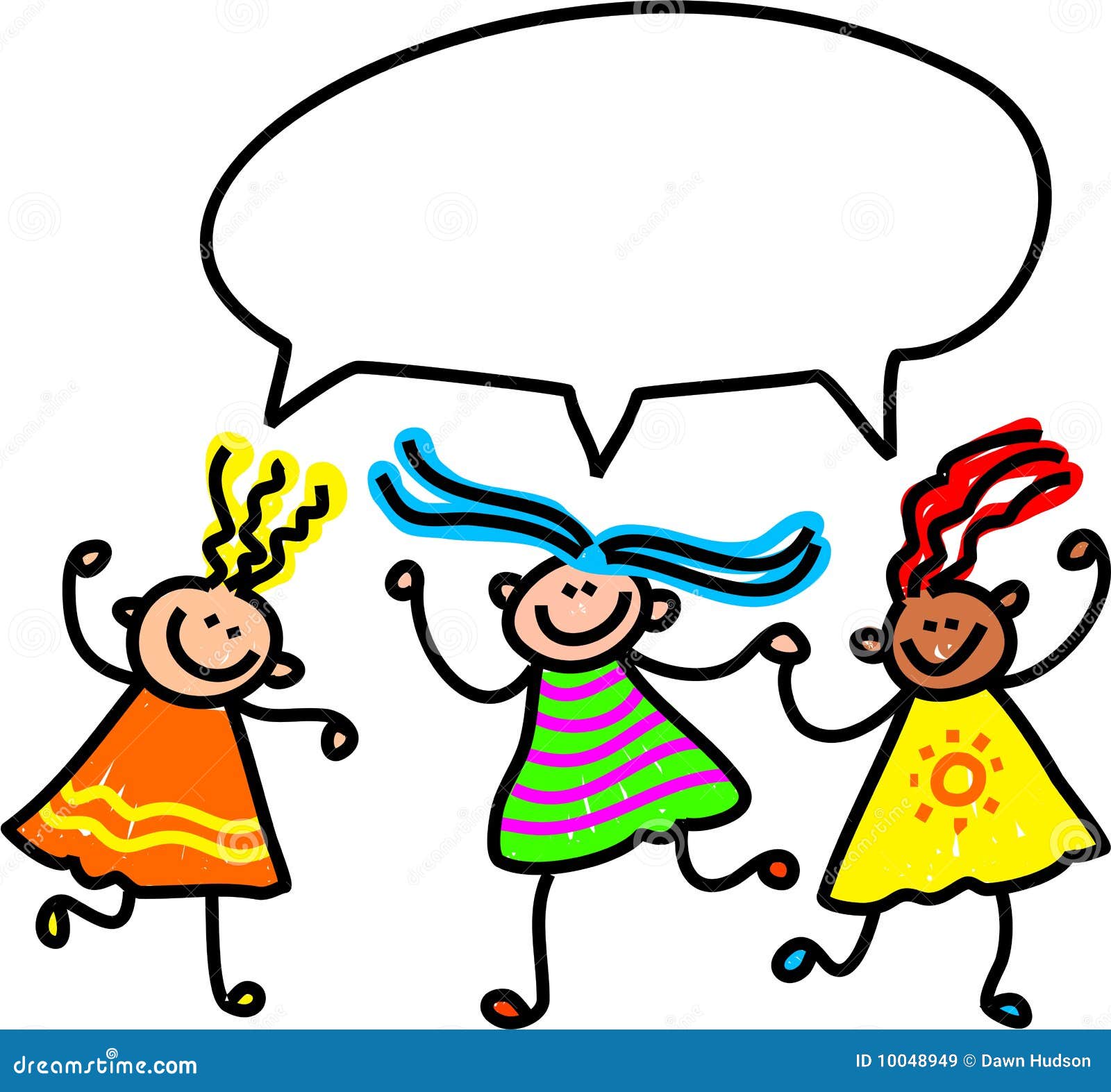 Girl talk stock illustration. Illustration of talking 10048949