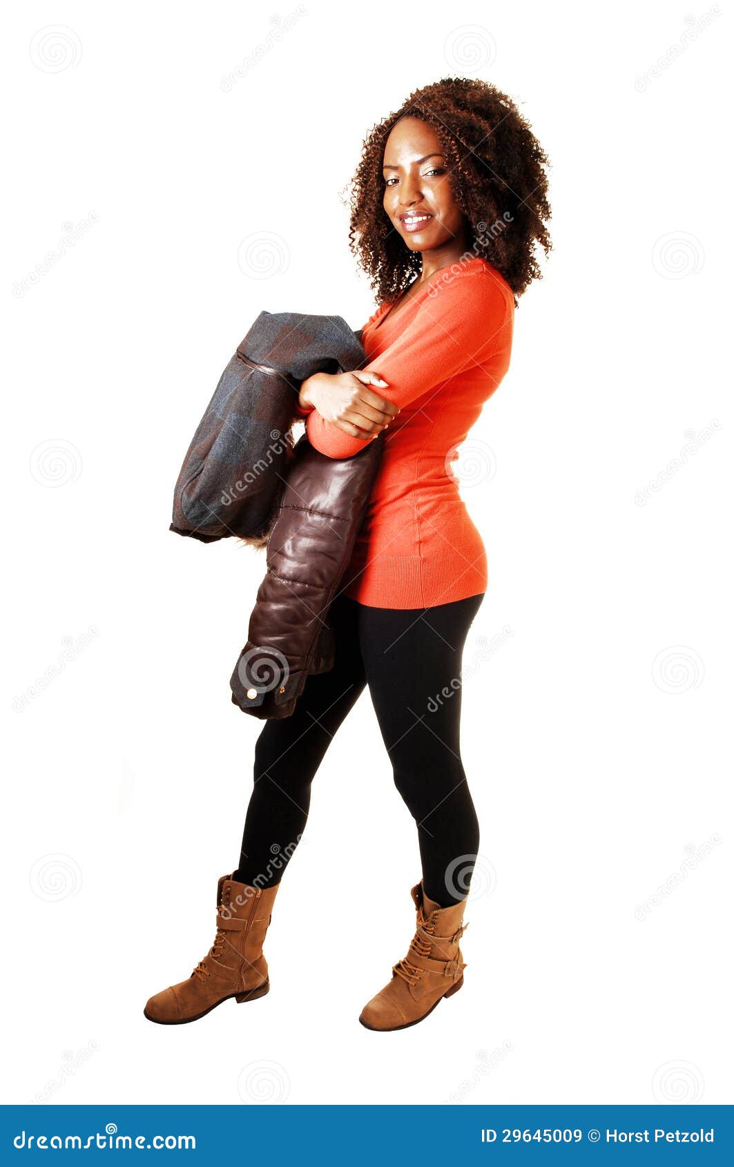 Girl in Thighs Holding Jacket. Stock Image Image of cute figure