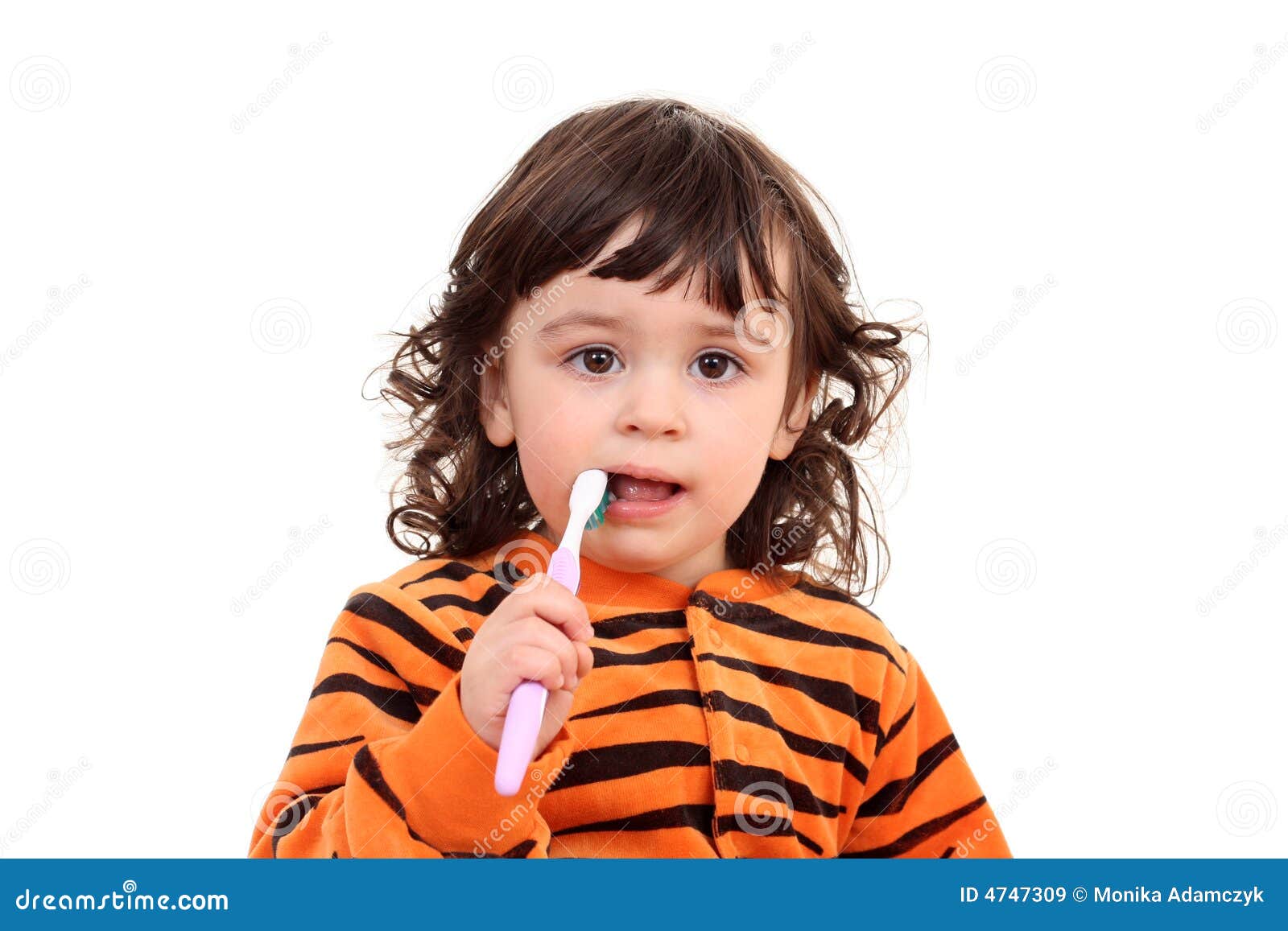 Girl And Toothbrush Stock Image Image Of Dentist Toothbrush 4747309