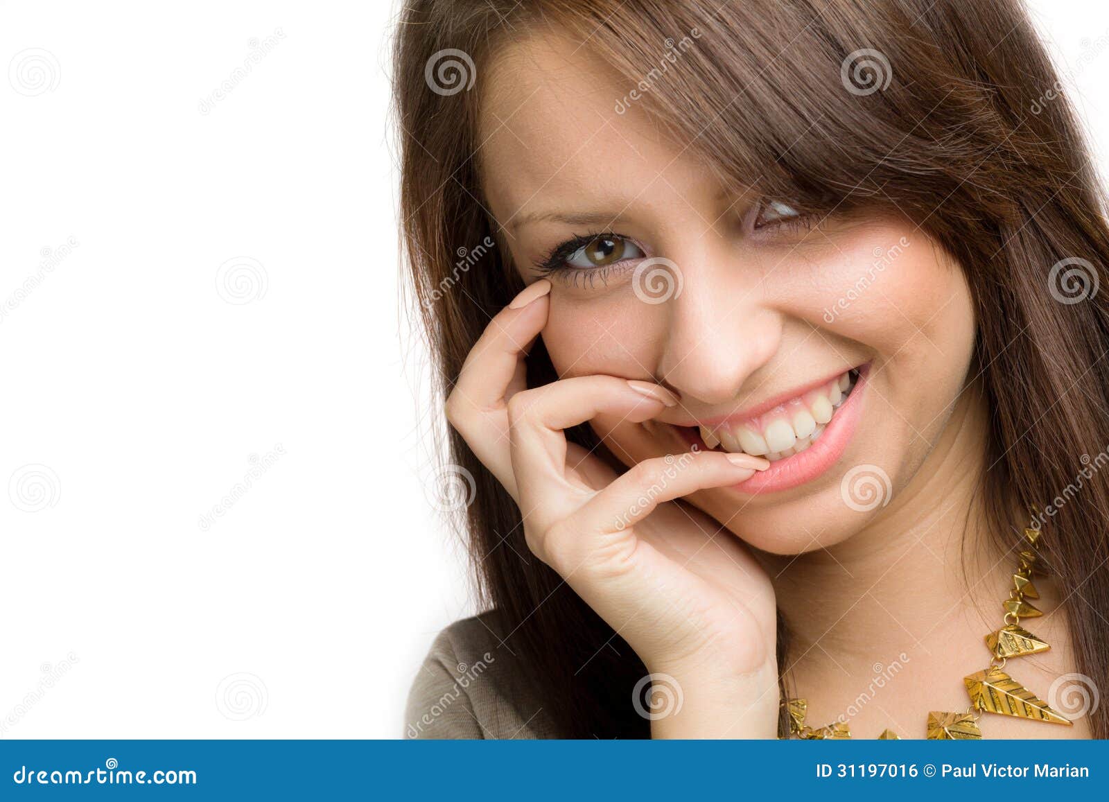 girl with toothy smile