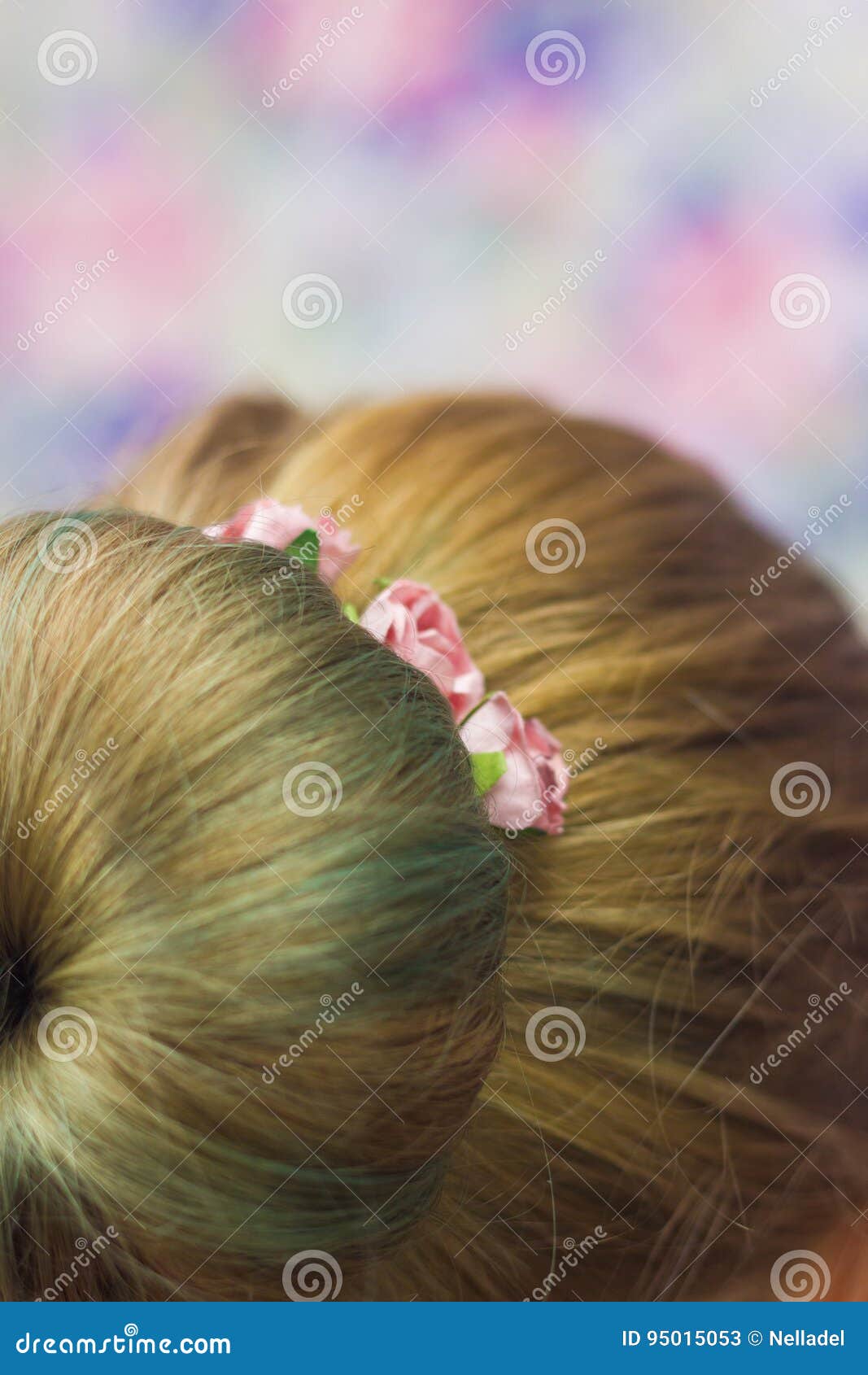 girl with topknot on nape
