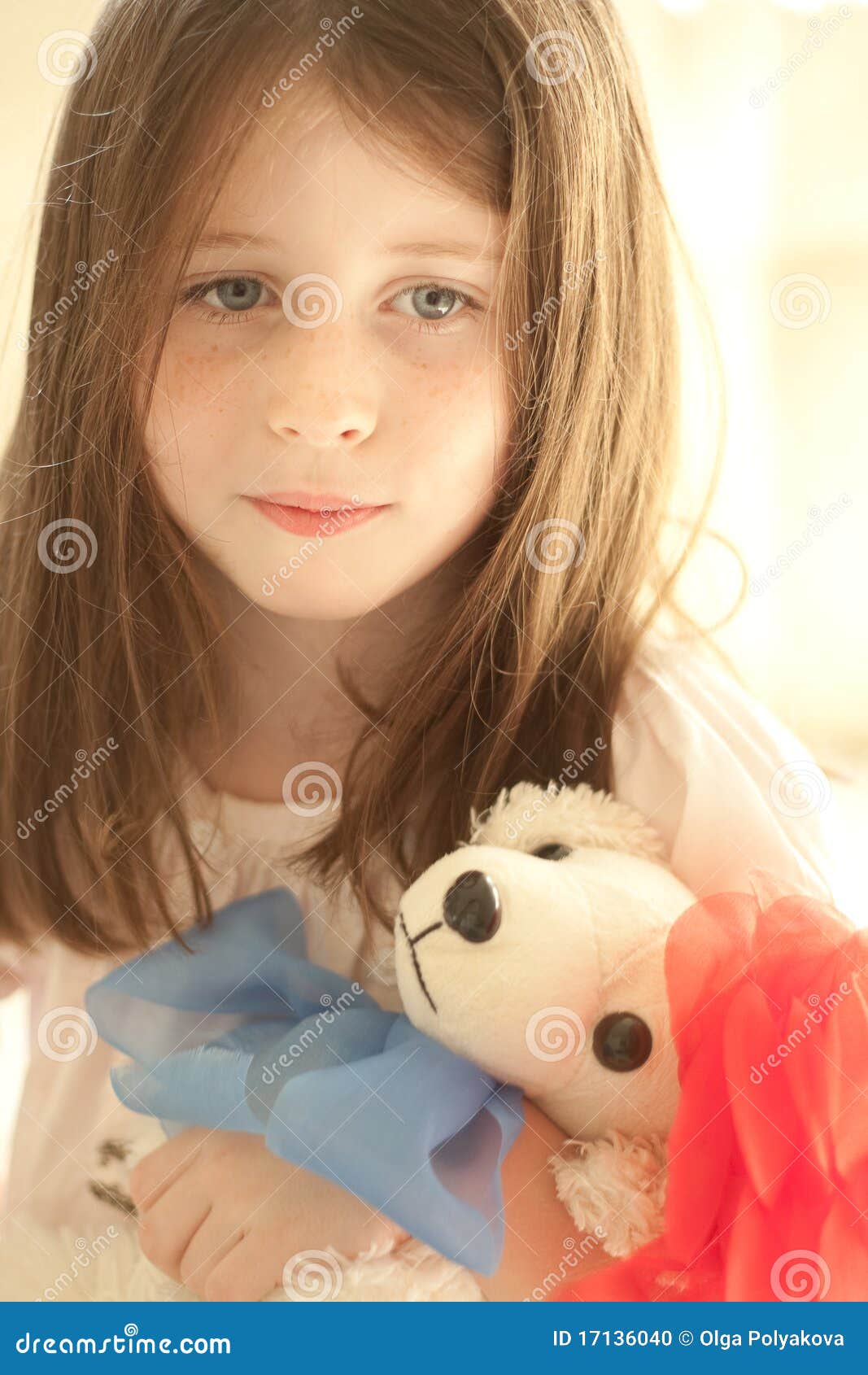 Girl with a toy stock photo. Image of expression, girl 17136040
