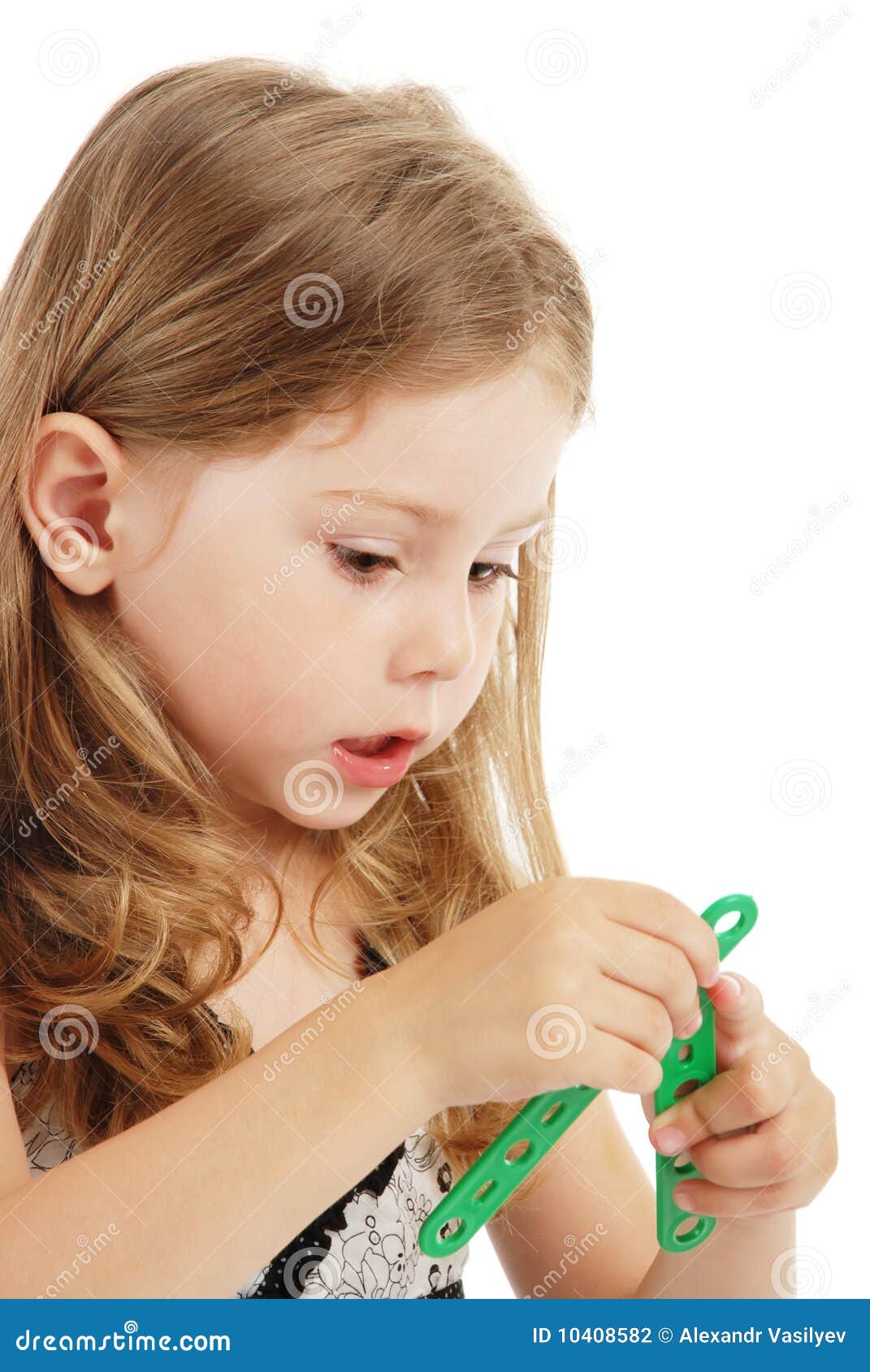 The girl with toys stock photo. Image of education, toys 10408582