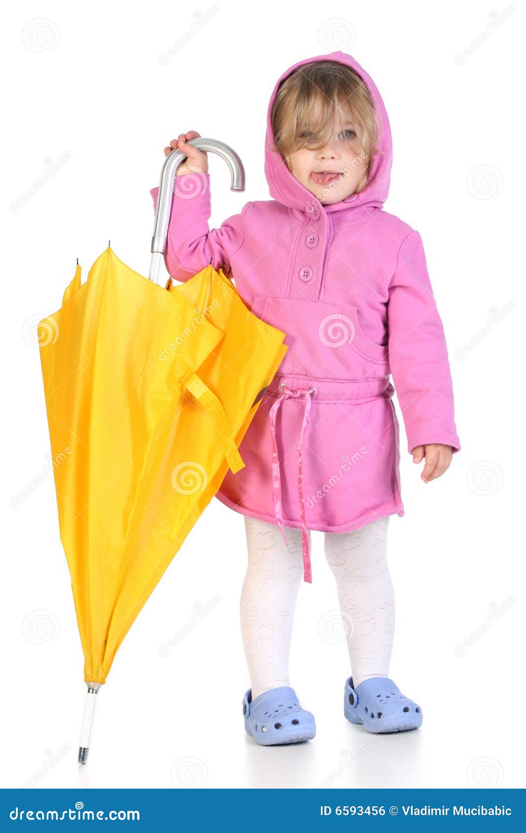 Girl with umbrella stock photo. Image of expressions, little 6593456