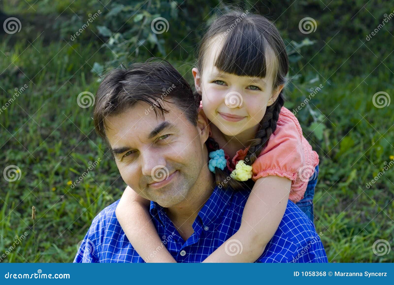 Girl with uncle stock photo. Image of uncle, lovely, face 1058368