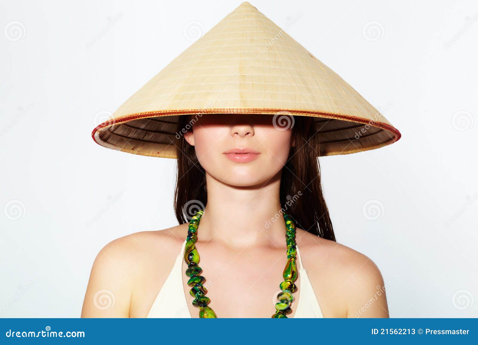 Head Shoulders Portrait Attractive Vietnamese Woman 