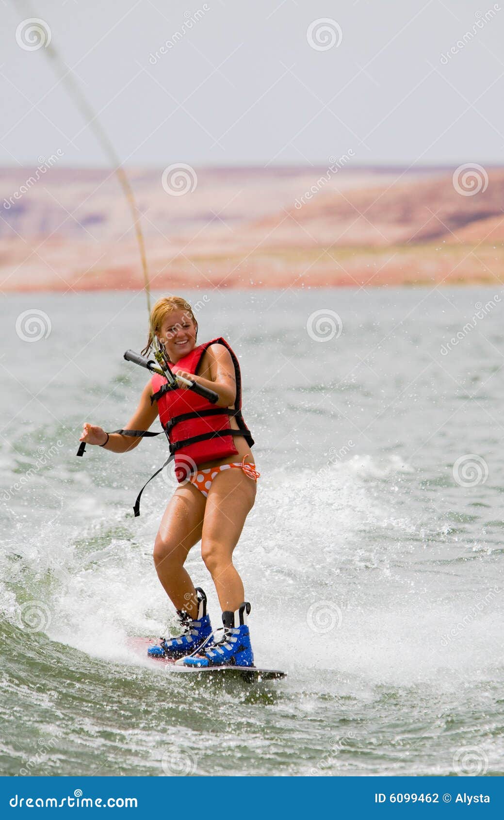 Girl Wakeboarding stock photo. Image of sport, wakeboarding 6099462