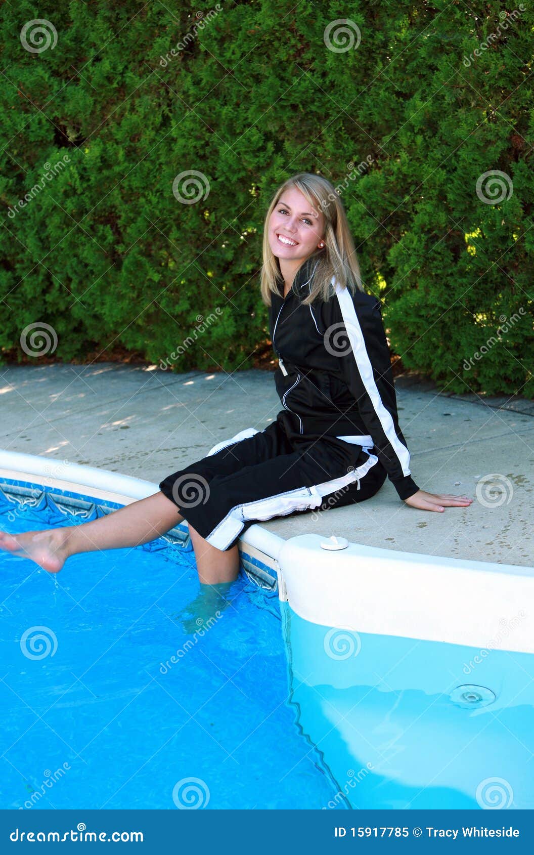 Girl In Warm Up Suit Stock Image Image Of People Athlete