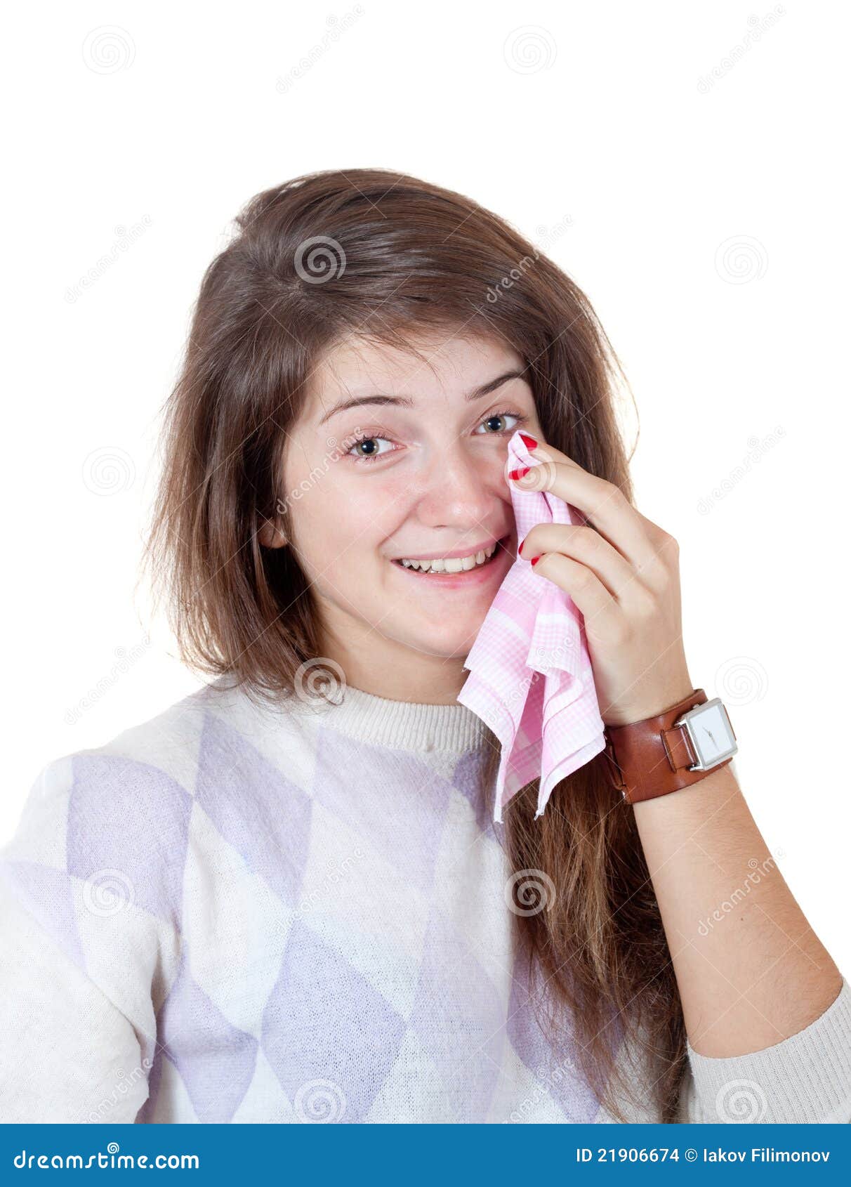 Girl Was Crying from Happiness Stock Photo - Image of young ...