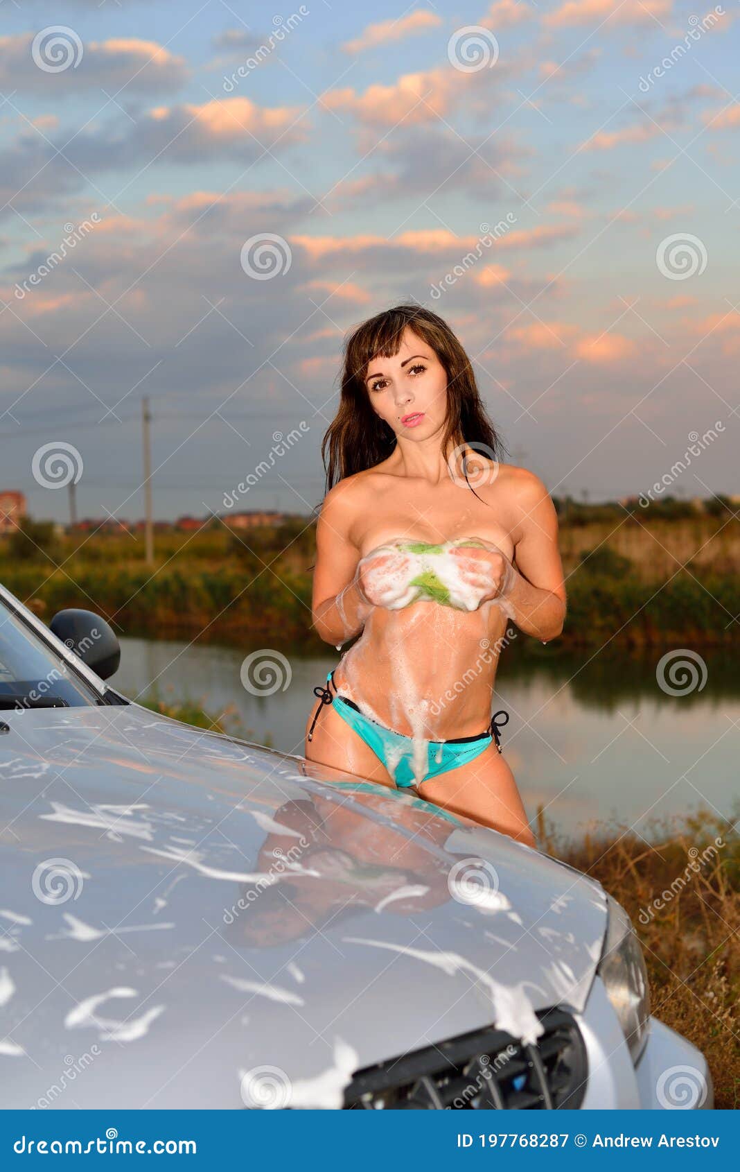 Women Topless In Cars