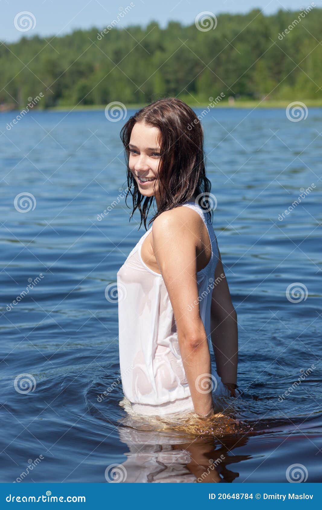 Girl in river Photos