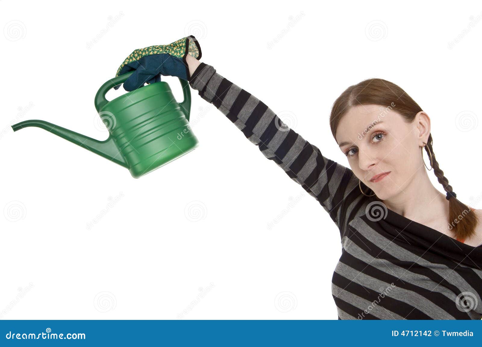 Girl With Watering Can Picture. Image 4712142