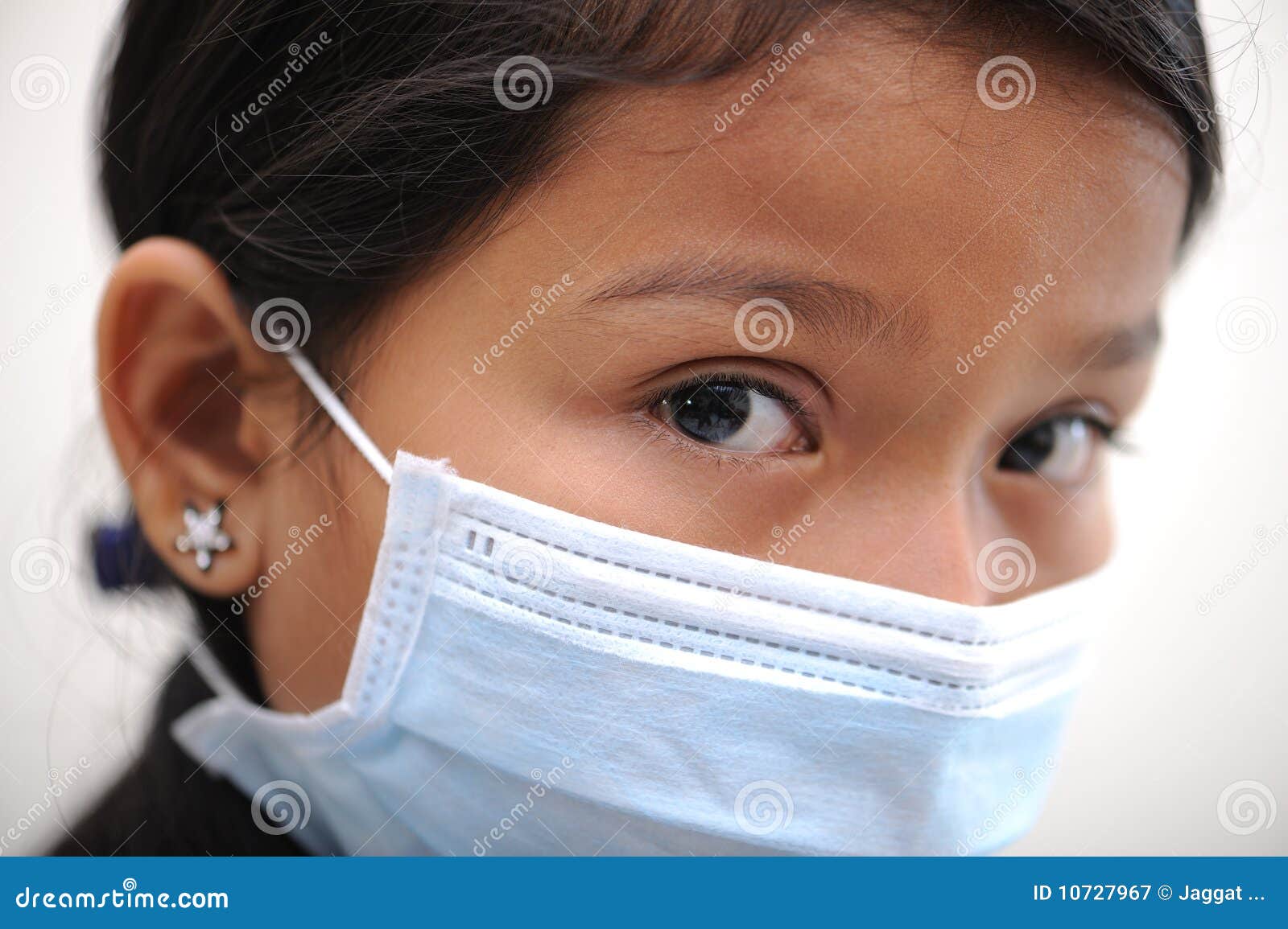Girl wear mask stock image. Image of eyes, h1n1, malaysia 10727967