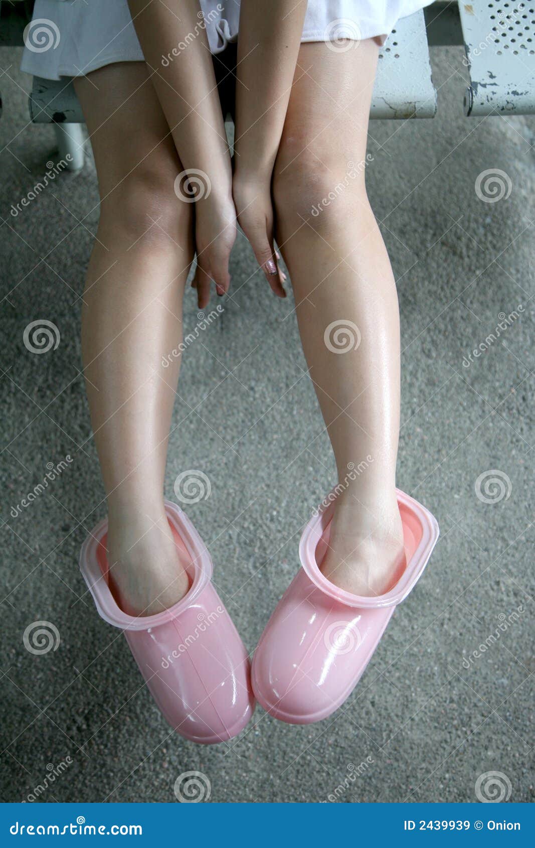 Girl wearing shoes stock image. Image of smooth, feet 2439939