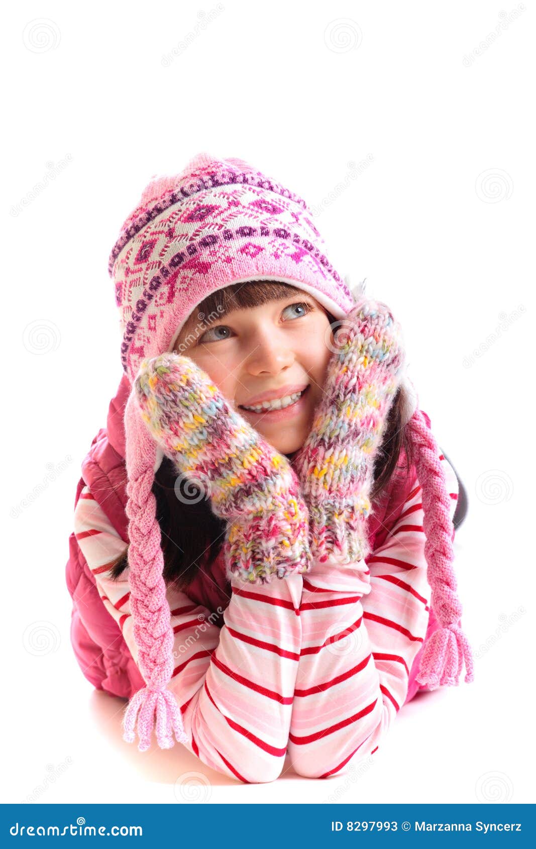 Girl Wearing Wintry Clothing Stock Image - Image of joyful, colors: 8297993