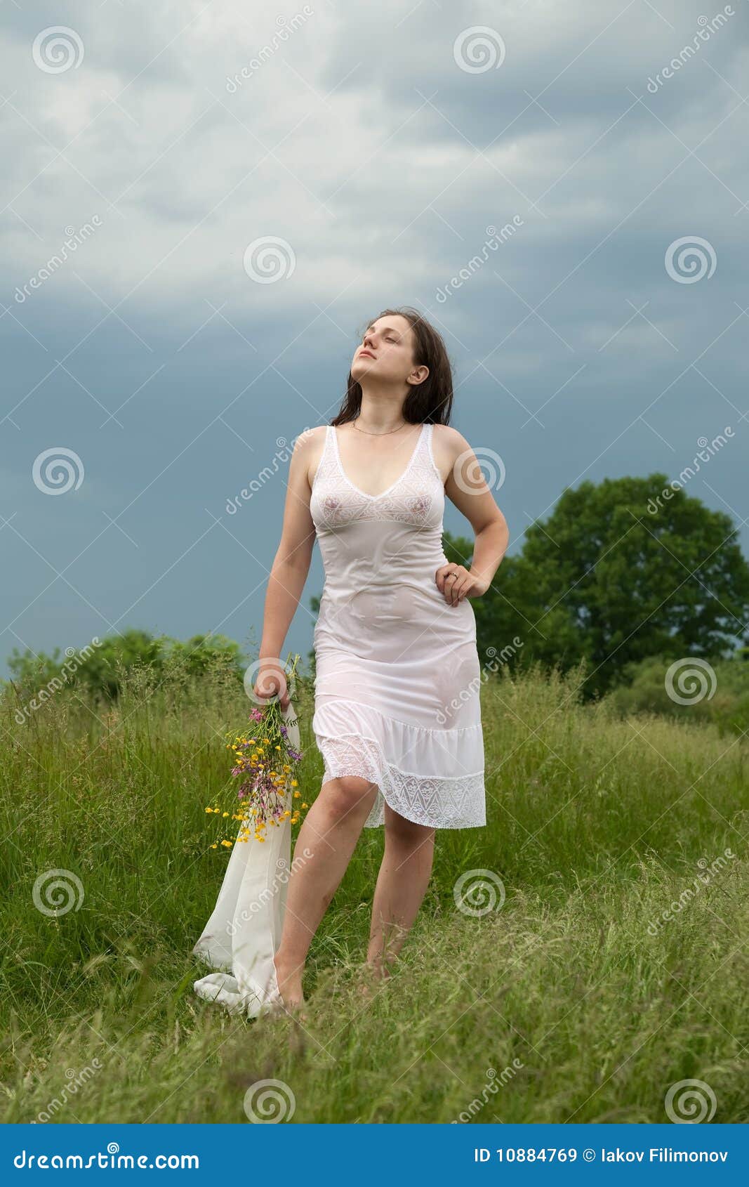 wet dress