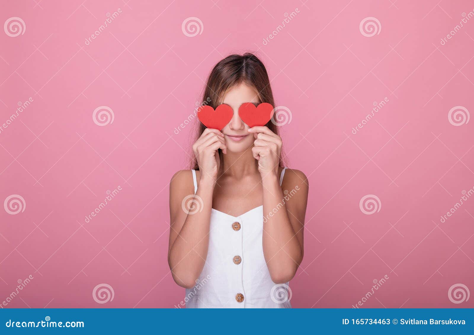 white dress with hearts