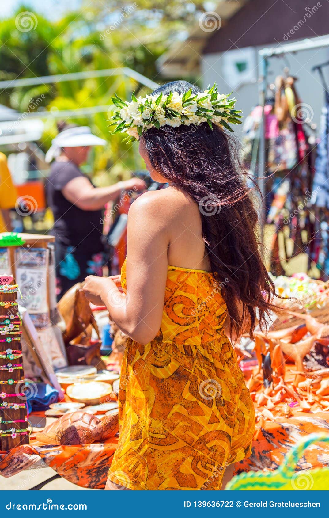 Girl wearing grass skirt yap hi-res stock photography and images - Alamy