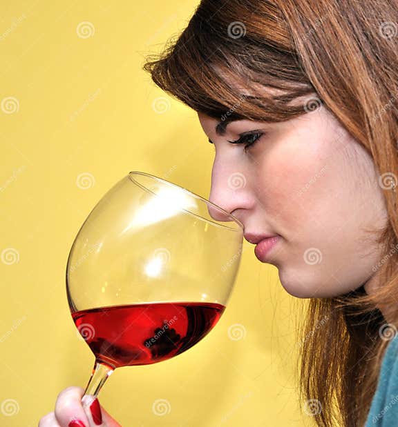 Girl and wine stock photo. Image of romantic, drink, lady 13793746