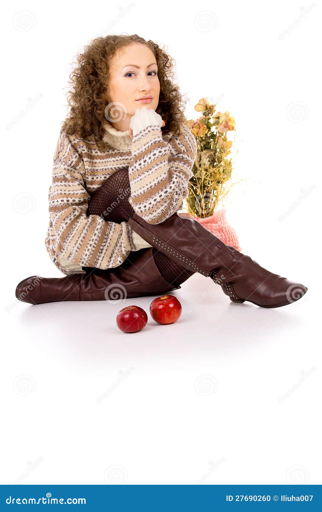 Girl in winter clothes stock photo. Image of comfortable - 27690260