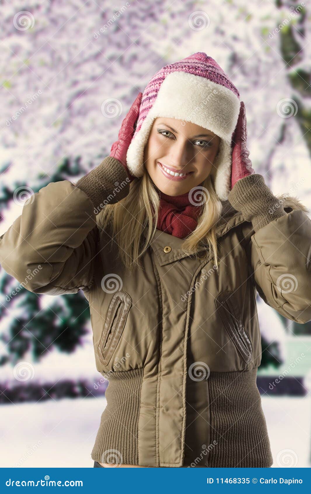 Girl with winter dress stock image. Image of fashion - 11468335