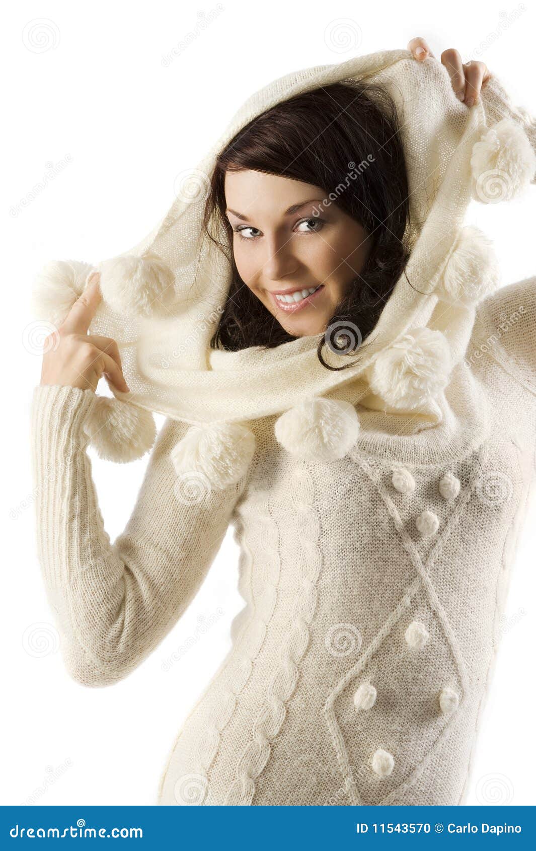 Girl in winter dress stock photo. Image of december, joyful 11543570