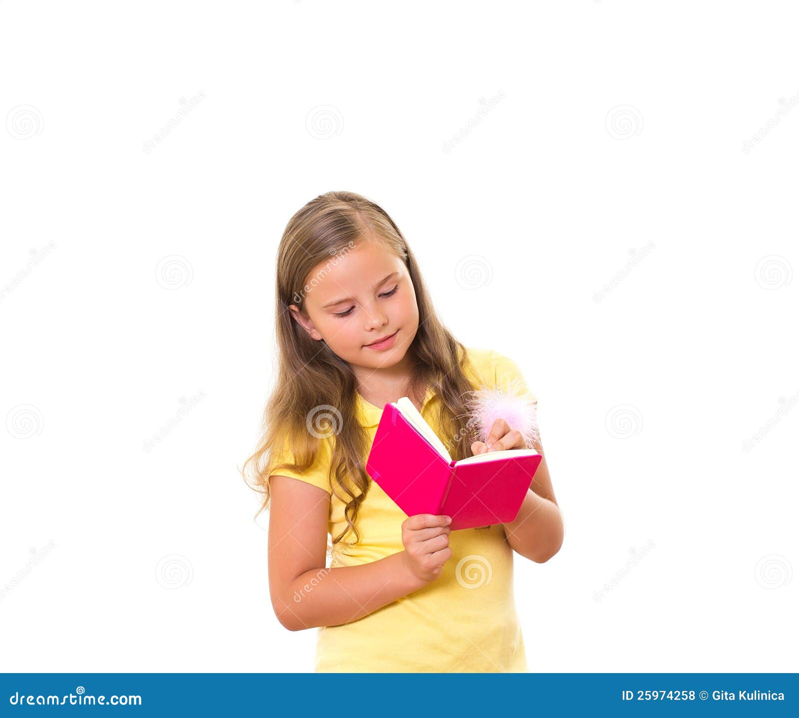 Girl writing. stock photo. Image of asian, ethnicity - 25974258