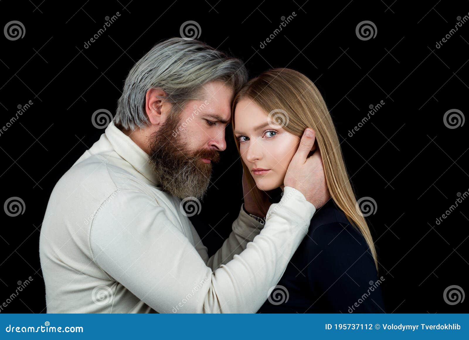 Girlfriend and Boyfriend Sensual Hugging photo
