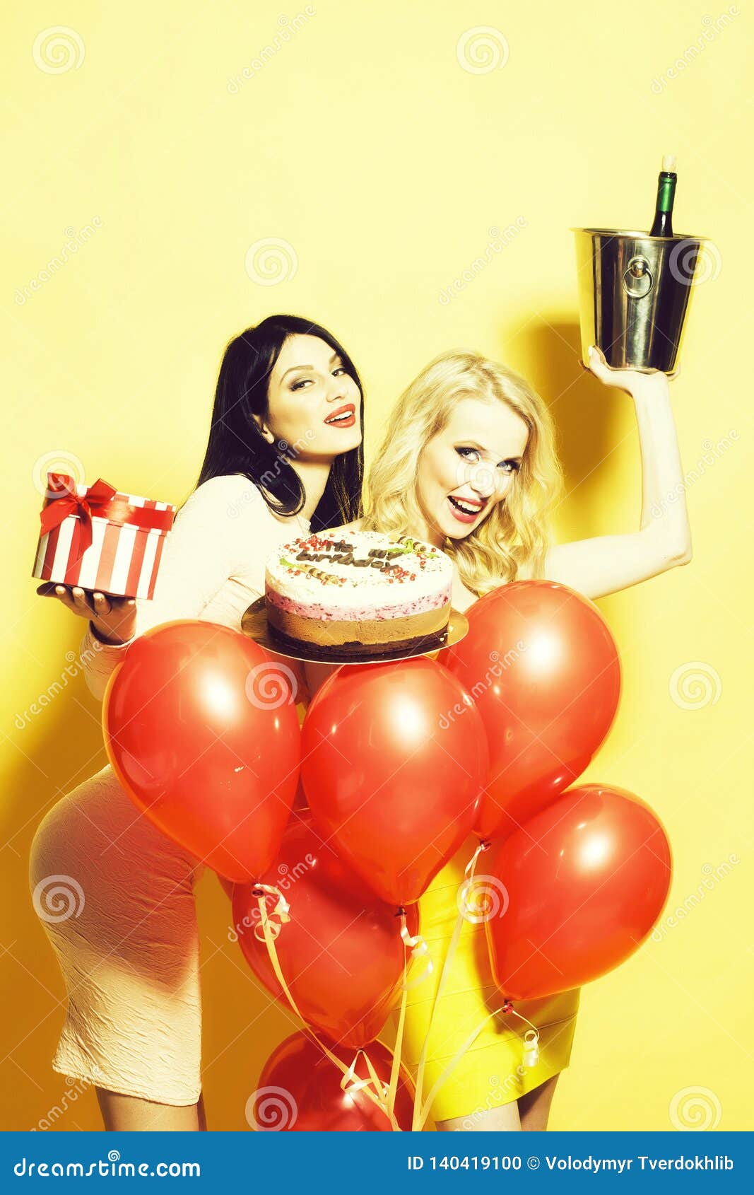 Girls on birthday party stock photo. Image of blonde - 140419100