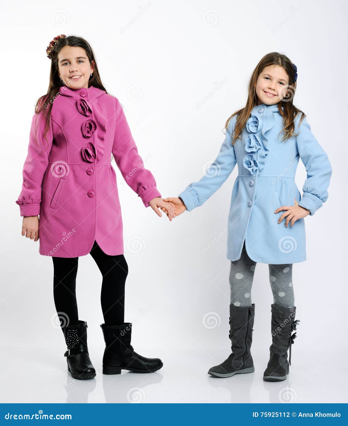 girls in the bright coats