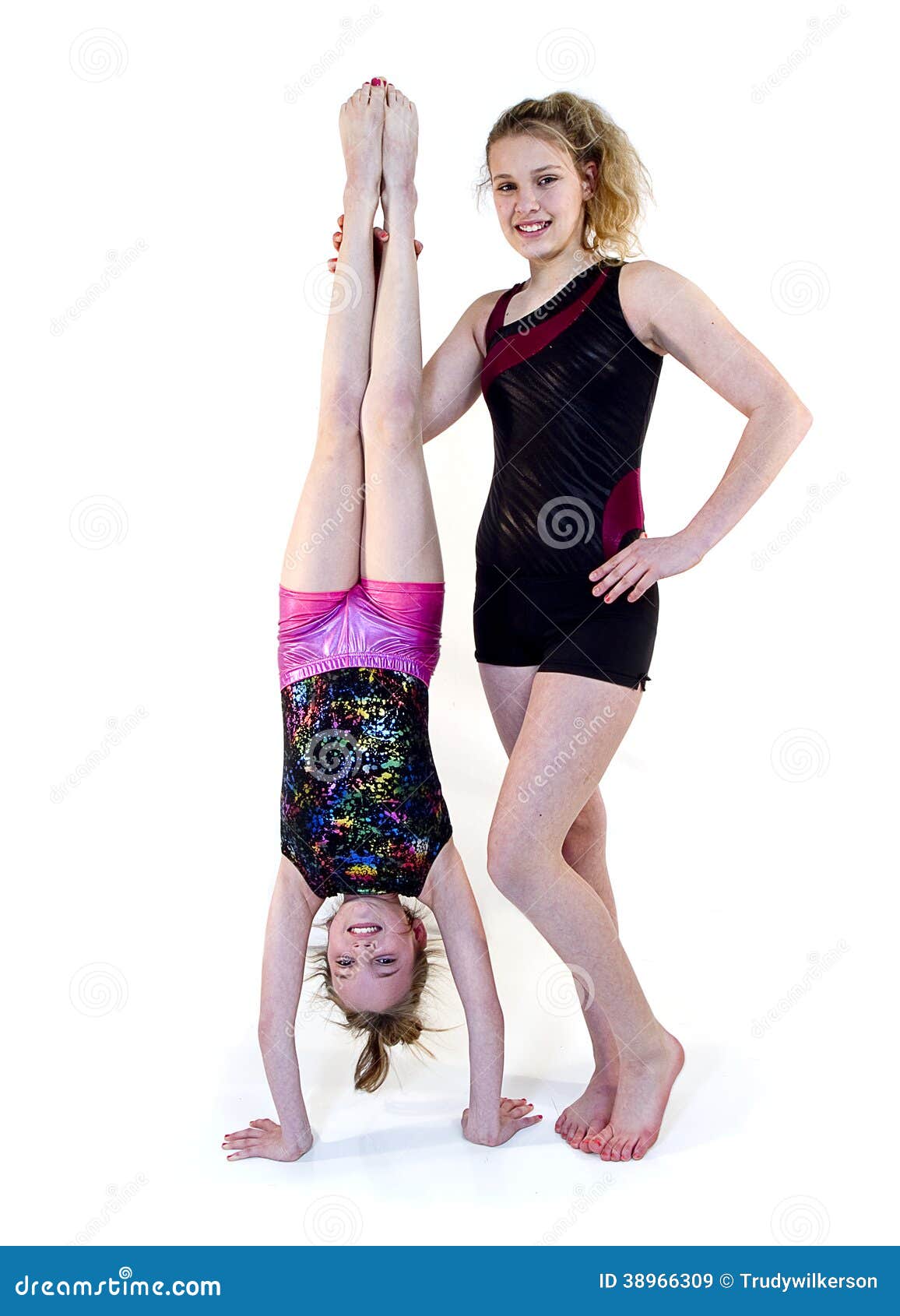 10 Year Old Caucasian Girl In Gymnastics Poses Stock Photo, Picture and  Royalty Free Image. Image 656546.