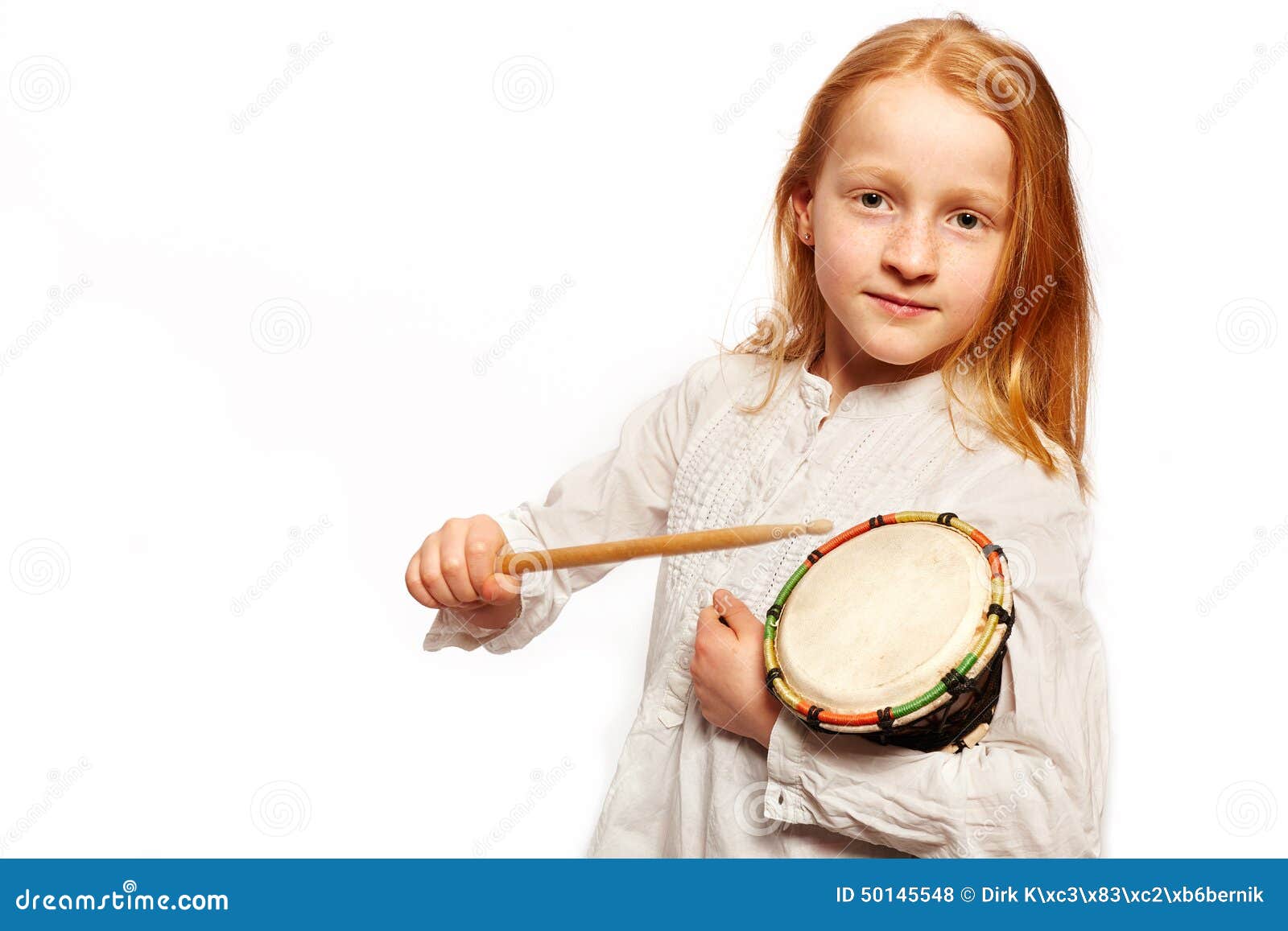 Girls drums stock photo. Image of little, drums, drum 50145548