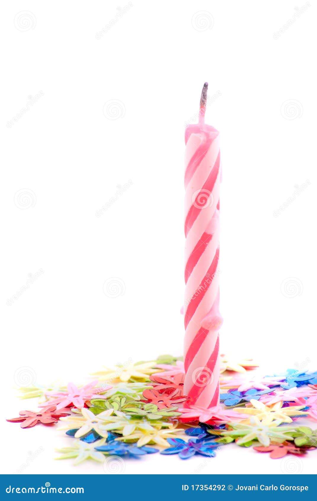 Girls First Birthday Candle Stock Photo Image of celebrate