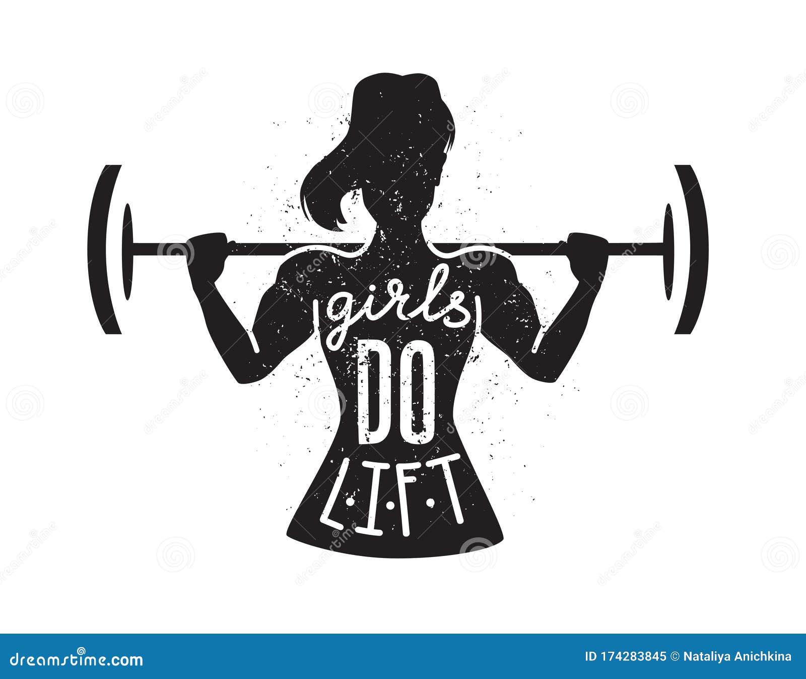 Download Girls Do Lift. Fitness Vector Illustration For Women ...