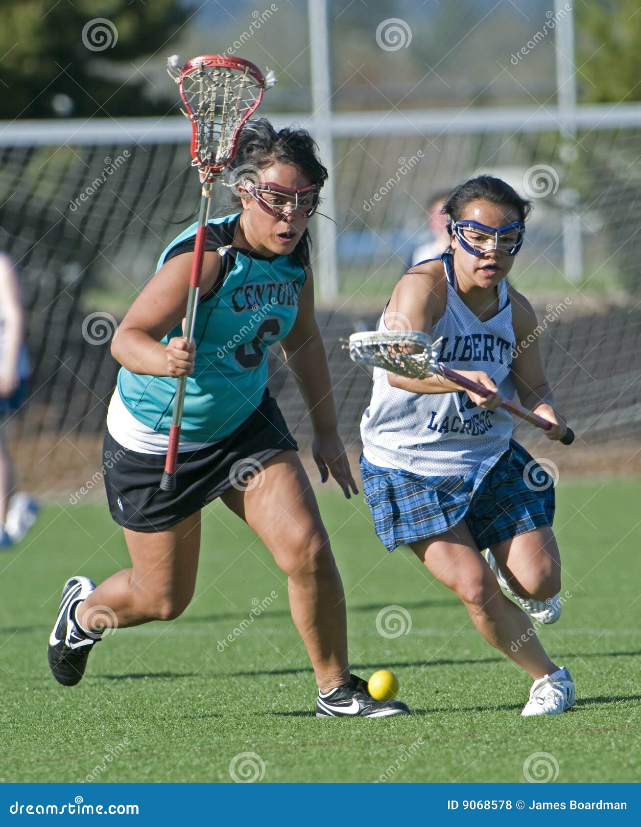Girls Lacrosse ground ball editorial stock photo. Image of athletic