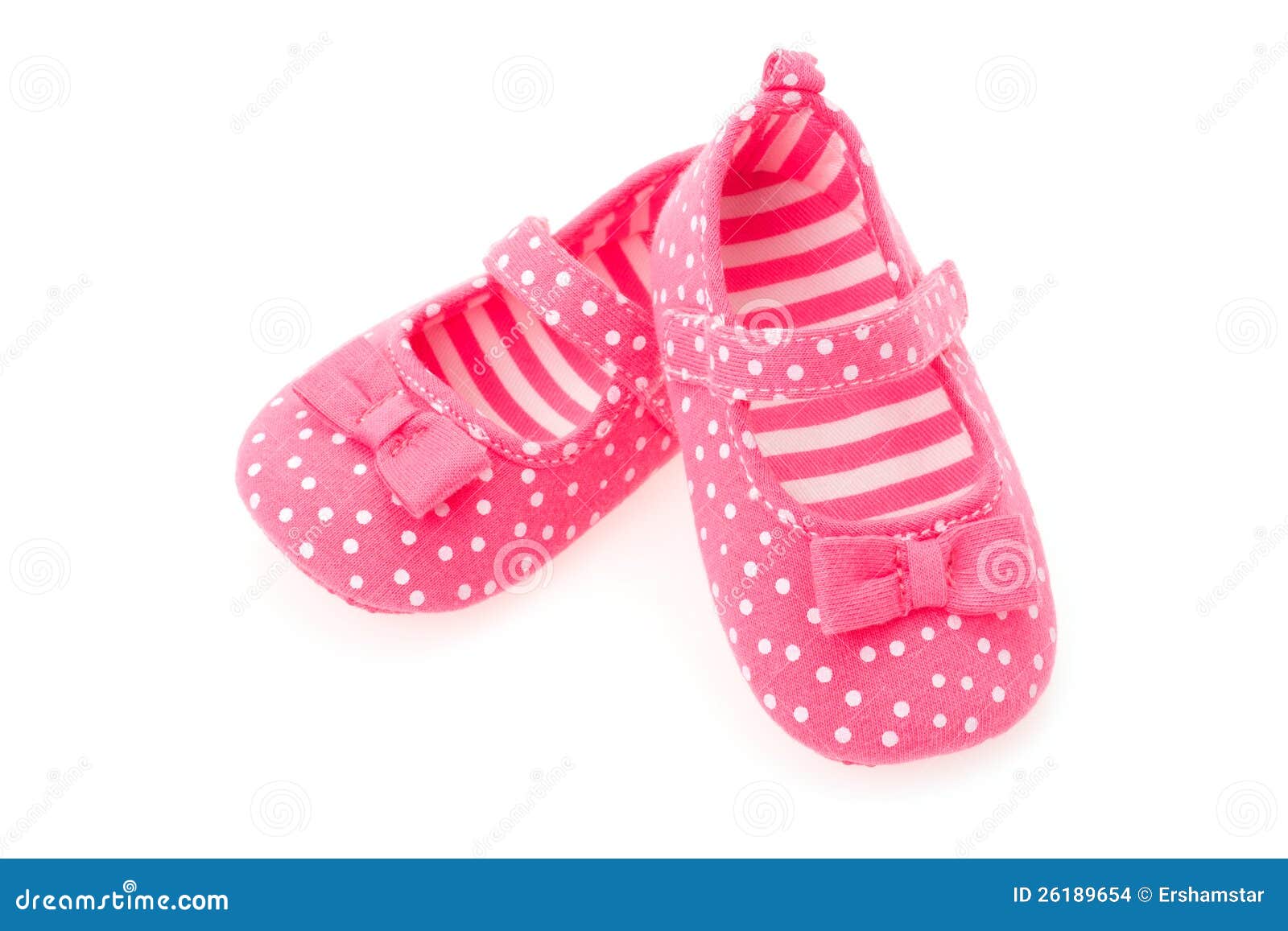 Girls Pink Baby Shoes Stock Images - Image: 26189654