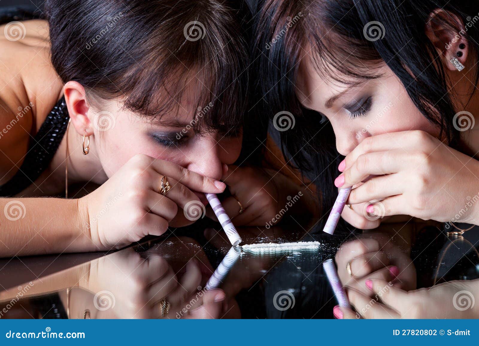 Girls Sniffing