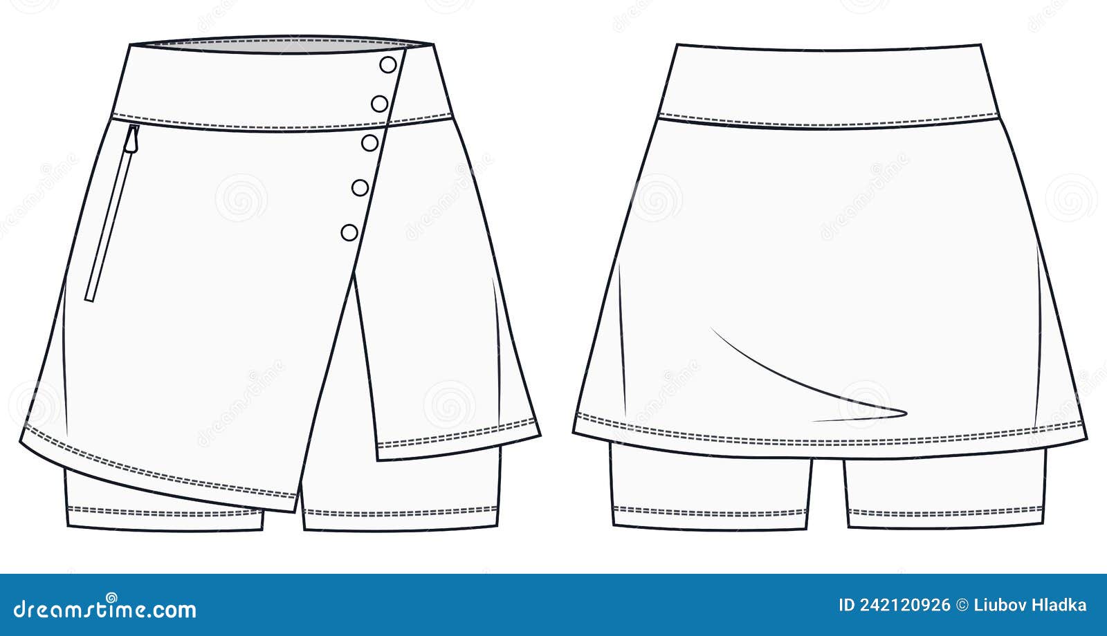 Girls Short Legging Fashion Flat Sketch Template. Women Active Wear Biker  Short Technical Fashion Illustration. Bike Shorts Stock Vector -  Illustration of template, short: 244439400