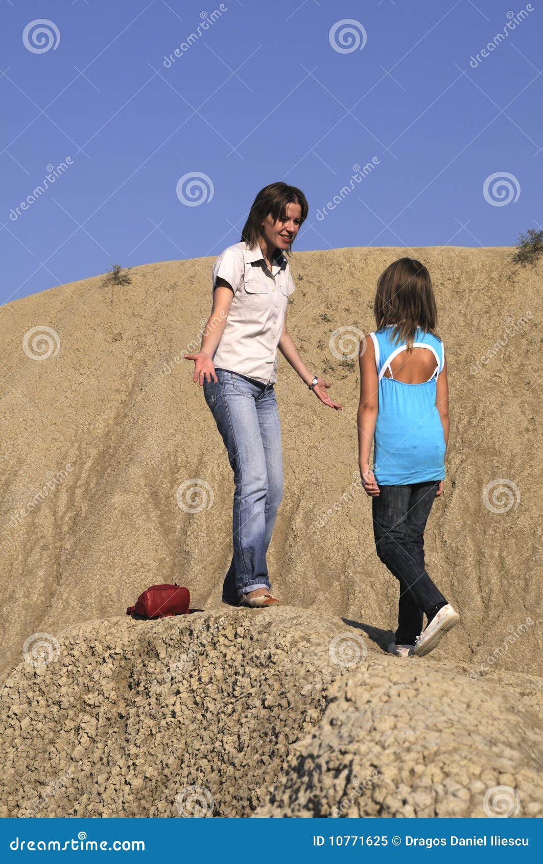 Girls on volcanoes stock image. Image of calmness, caucasian 10771625